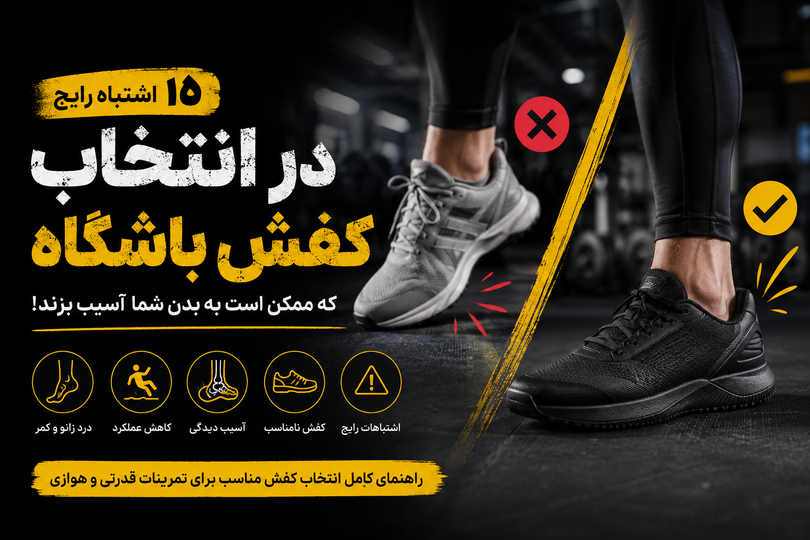۱۰ اشتباه رایج در انتخاب کفش باشگاه که ممکن است به بدن شما آسیب بزند