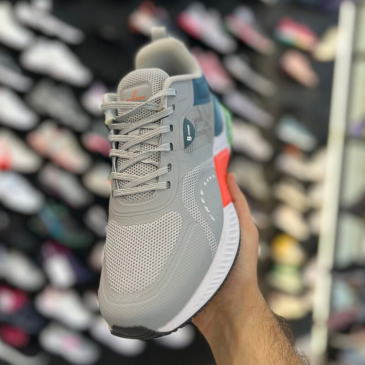کفش راحتی مردانه آی رانر I- Runner طوسی روشن کپسول دار