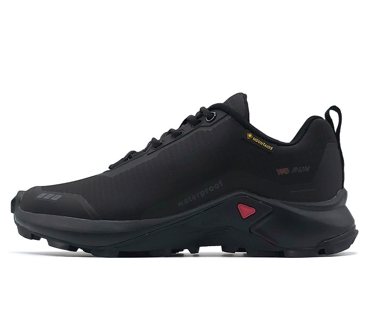 کفش ضدآب آی رانر I-runner تمام مشکی رویه برزنتی Z004