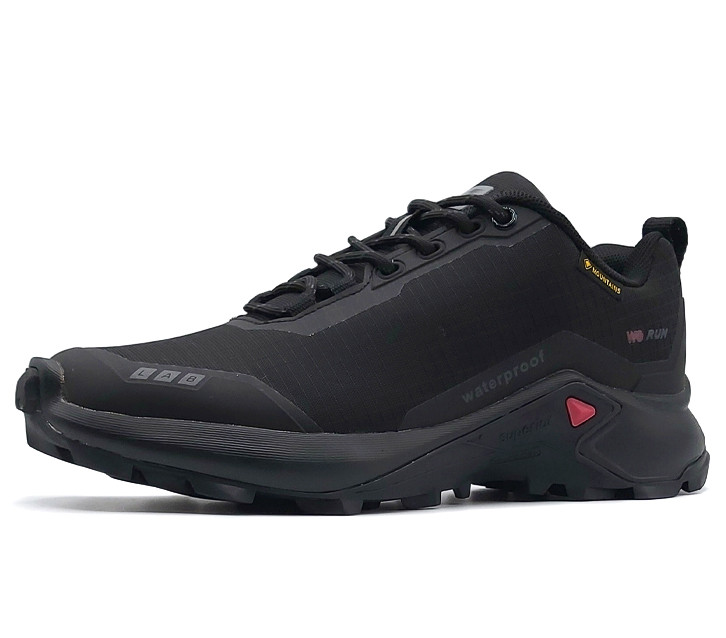 کفش ضدآب آی رانر I-runner تمام مشکی رویه برزنتی Z004