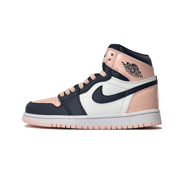 کفش روزمره جردن 1 ساقدار صورتی کیفیت مستر کد Z259