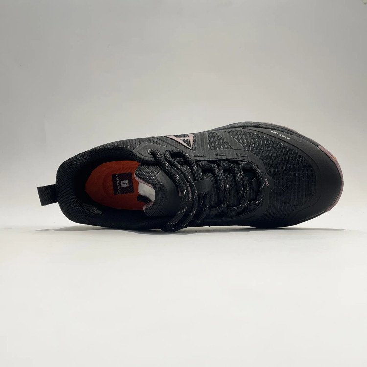 کفش ضدآب زنانه آی رانر I-RUNNER رنگ مشکی کالباسی رویه برزنتی کد Z363
